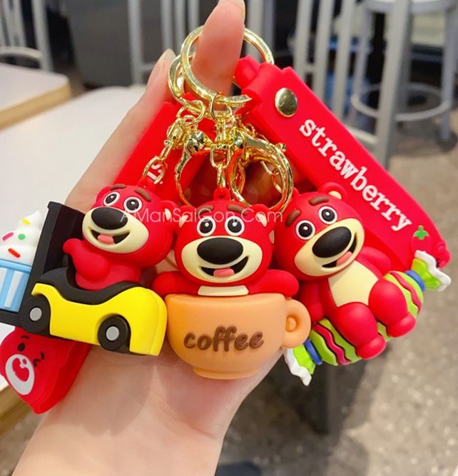 Móc khóa gấu Lotso Coffe dễ thương