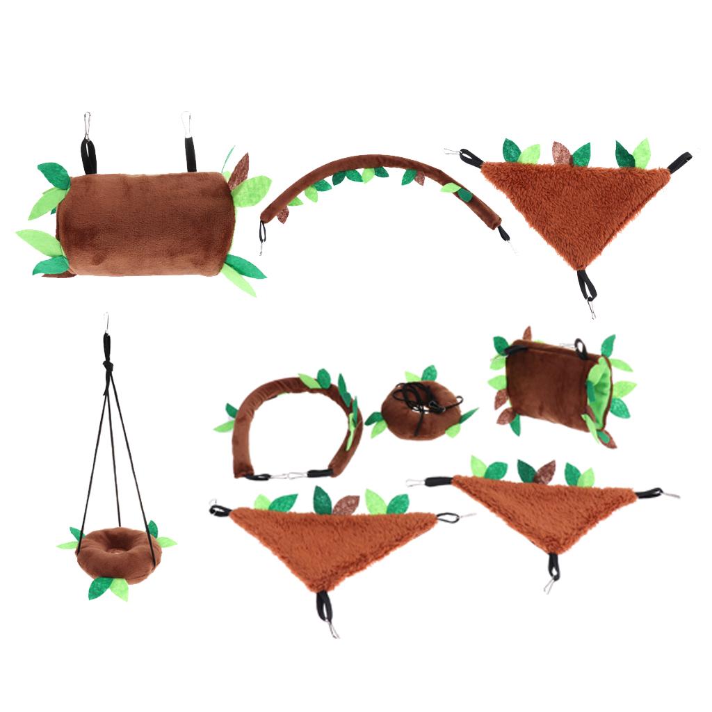 Bird Rope Swing Toys Hanging Cage Hammock Swing Hanging Toy for Parakeets