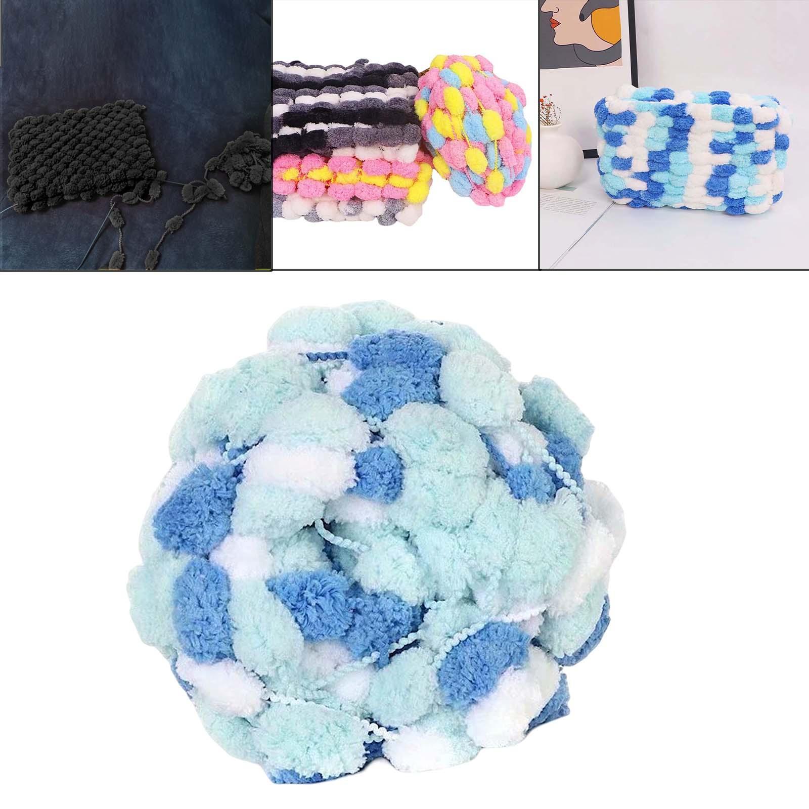 Pom Chunky Yarn Arm Knitting Pillow Blanket Rug Making Hand Knit Garland