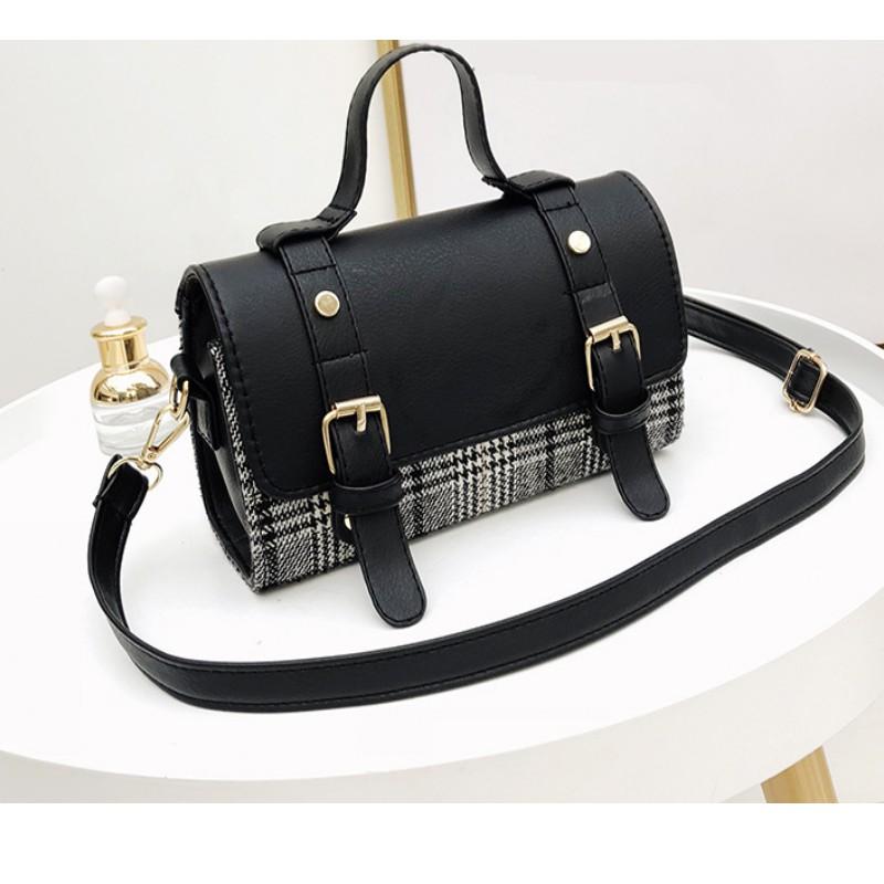 Túi Đeo Chéo, Túi Đeo Vai Nữ Thời Trang Phong Cách Hàn Quốc 8247 TU tặng móc khóa da thật