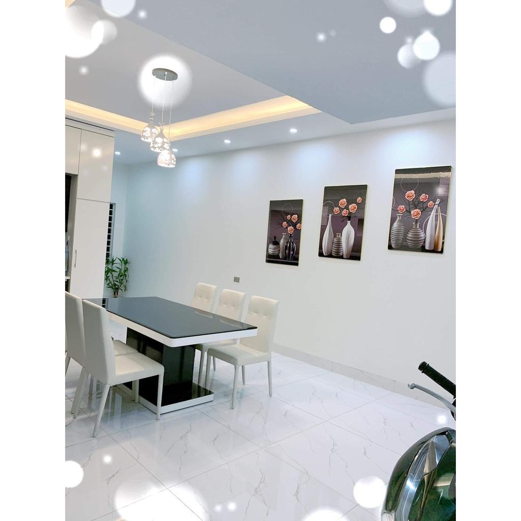 Xả sốc bộ ba tranh tráng gương cao cấp ba bình hoa
