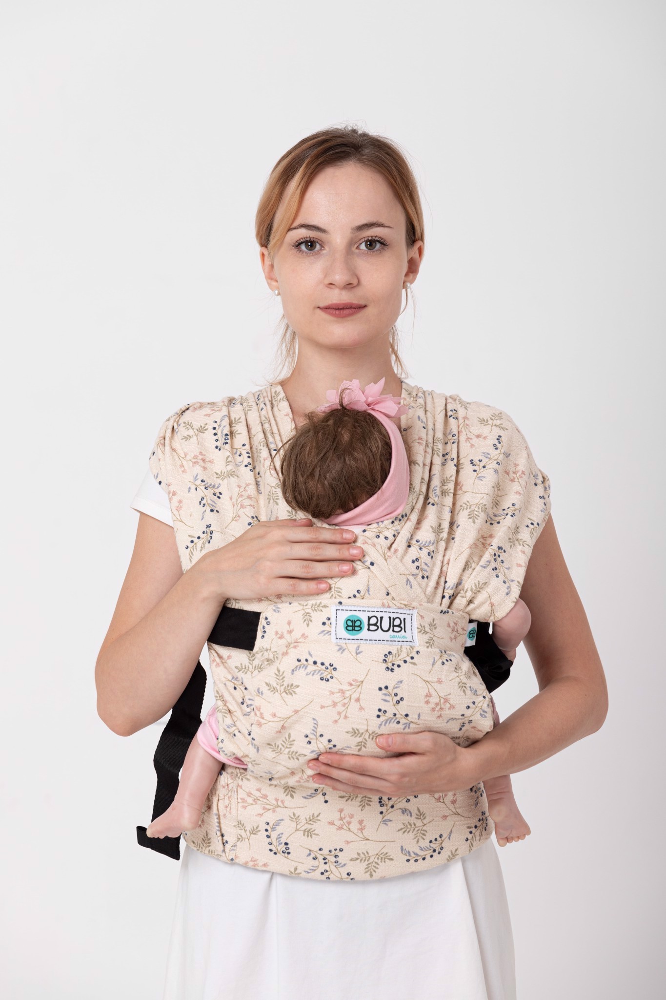 Địu vải BUBI Gen 3 - DA CÁ HOA NHÍ