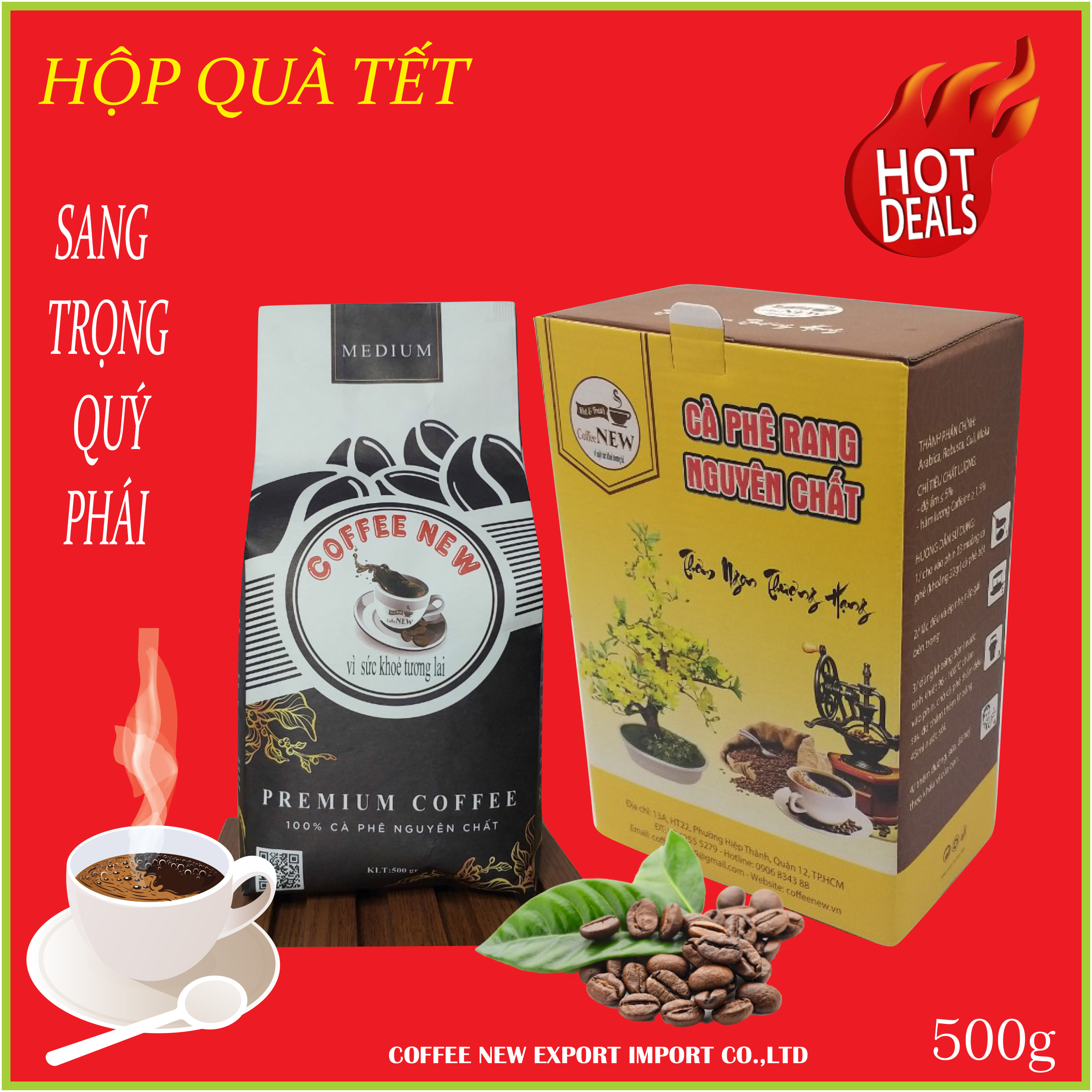 {PHIÊN BẢN TẾT} Fremium Honey Coffee Đậm Vị, Hậu Ngọt - Sang Trọng, Quý Phái - Món Quà Ý Nghĩa Cho TẾT Sum Vầy - Coffee New