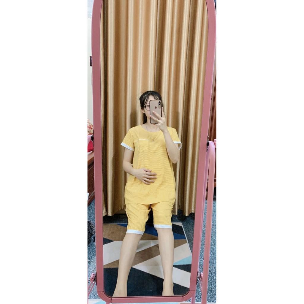 Bộ bầu mặc nhà hè ngắn tay thoáng mát thiết kế
