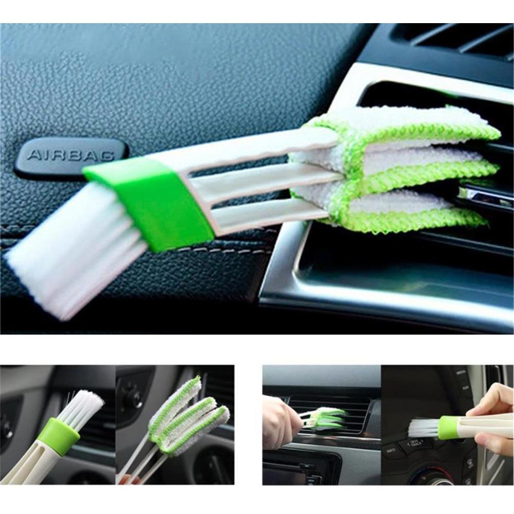 11 Pcs Car Cleaner Brush Set Including Premium Detail Brush,Wire Brush and Car Wash Mitt,Automotive Air Conditioner