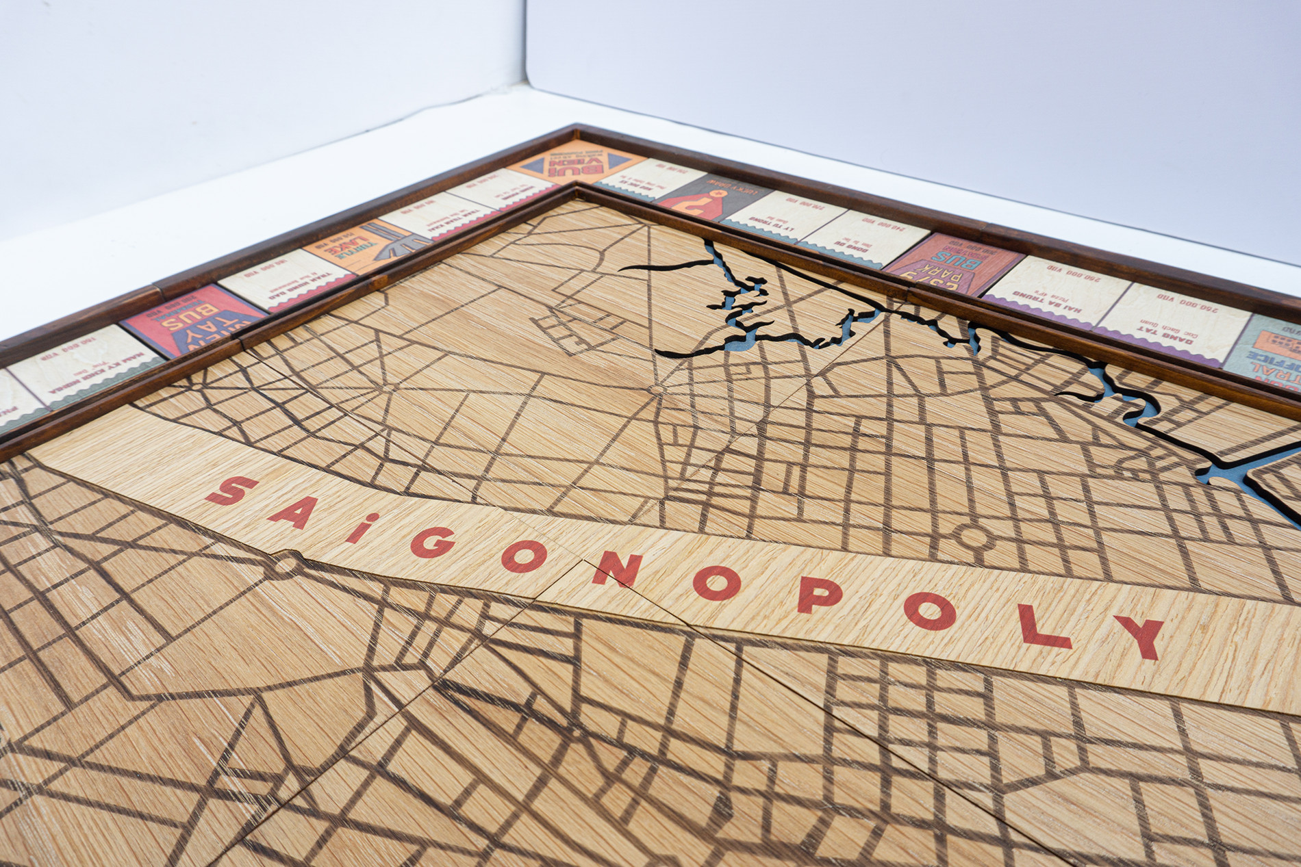 Bộ Cờ Tỉ Phú Sài Gòn Saigonopoly - Premium Wooden Saigonopoly