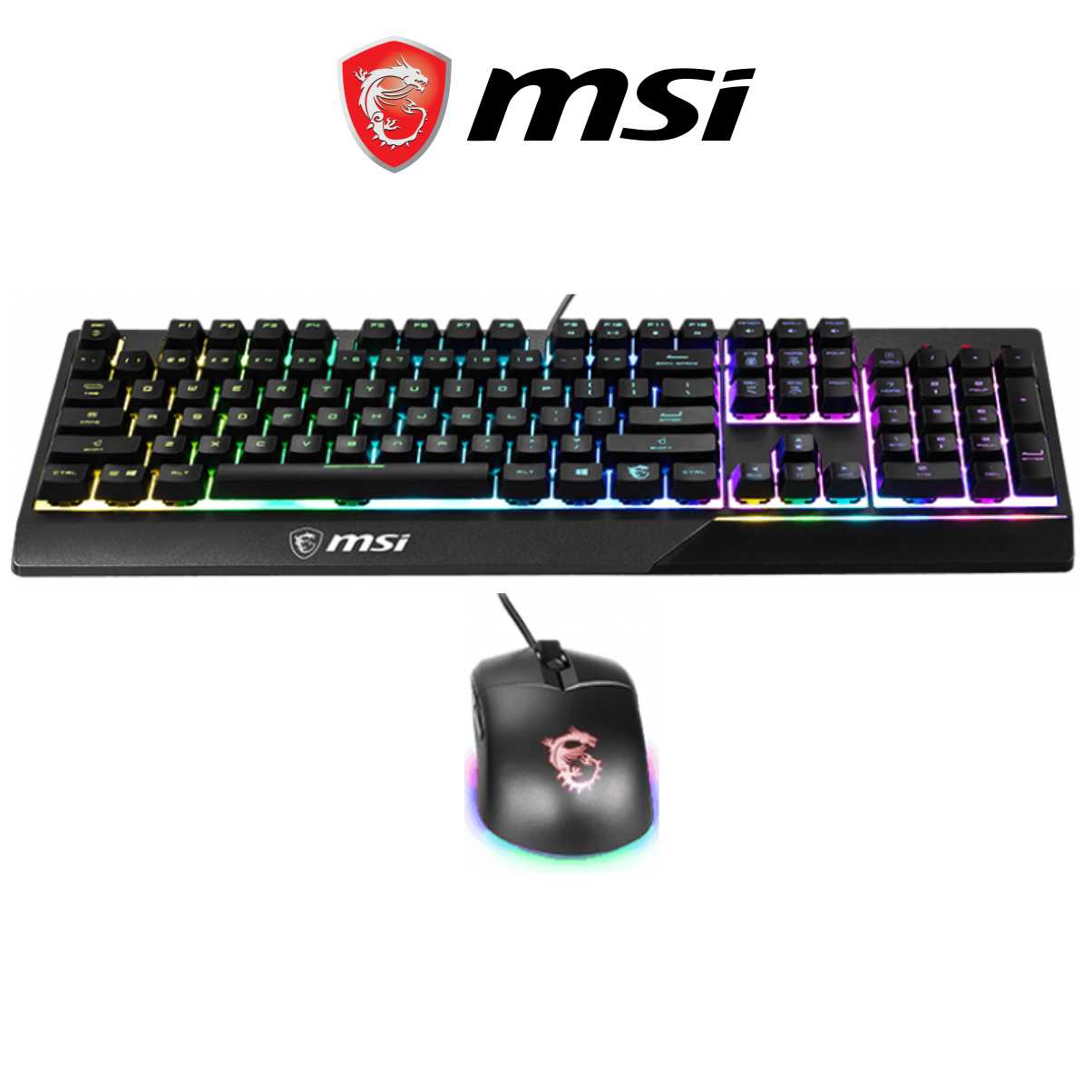 Bộ Bàn Phím Giả Cơ Và Chuột Gaming MSI Vigor GK30 US - Hàng Chính Hãng