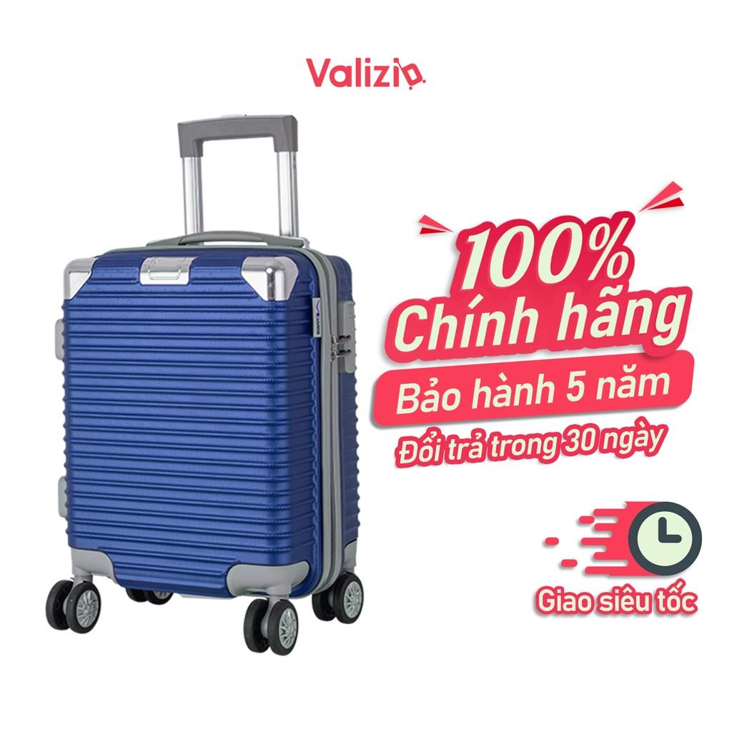 VALIZIO - Vali kéo du lịch 841 chống va đập siêu bền, tay kéo nhôm không rỉ sét size 16 và 20 inch