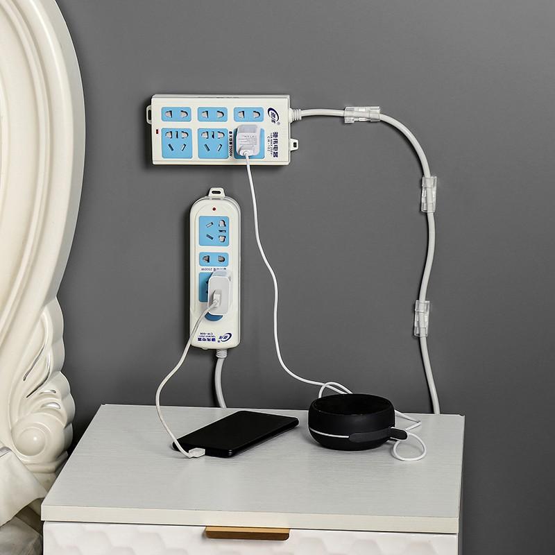 Nẹp Dây Điện Bộ 20 Nẹp Dán Tường Cố Định Dây Điện Chống Rối - Kẹp Giữ Dây Cáp Sạc