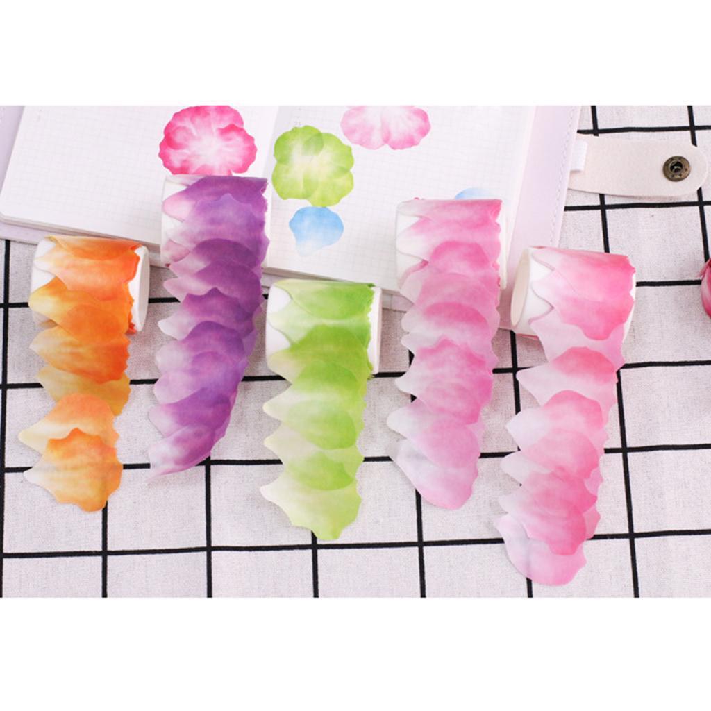 Watercolor Sakura Petal Washi Tape DIY Decorative Scrapbooking Sticker Masking Adhesive Tape Hand Account Sticker Stationery Tape