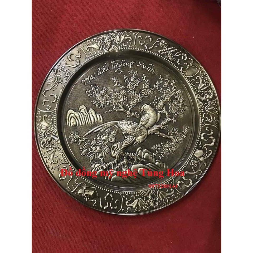 Mâm đồng chữ, tứ linh, phong thủy
