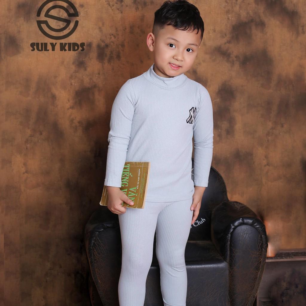 Bộ Thu Đông Cho Bé Màu Xanh Nhạt Bé Trai Và Gai-Sulykids-Tuổi Từ 6 Đến 18 Kg-Quần Aó Trẻ Em-Quần Aó Cho Bé