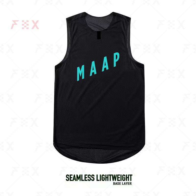 MAAP 2022 Mới Đi Xe Đạp Quần Lót Thể Thao Lớp Đế Trắng Đi Xe Đạp Quần Lót Chạy Áo Vest Cao Elastici Áo MTB Xe Đạp Đường Trường Jersey Color: 1 Size: XL