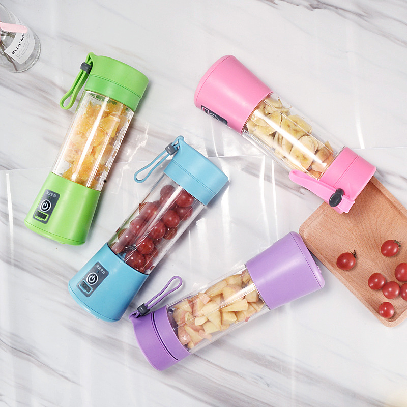 Máy Xay Sinh Tố Cầm Tay Mini - Máy Xay Hoa Quả 6 Lưỡi 2in1 Tiện Dụng