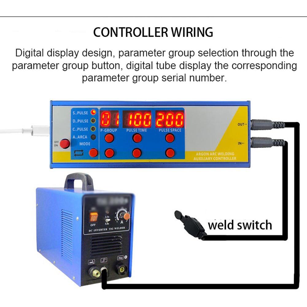 Argon Arc Welding Modified Cold Welding Machine Controller Sheet Pulse Spots Welding Laser Welding Machine Cold Welding Controller Pulse Time Pulse Interval Adjustable