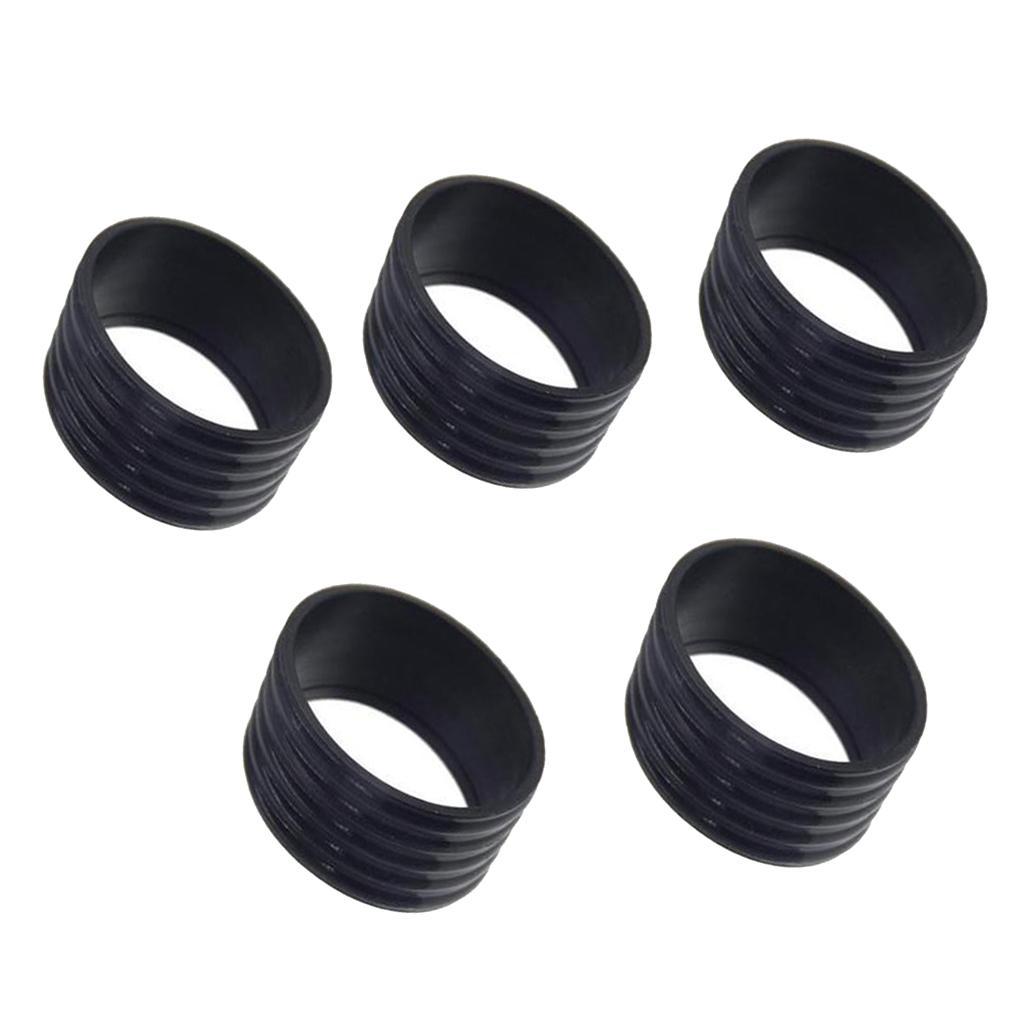 2x5 Tennis Racket Grip Packs Sweat Absorbing Badminton Grip Band Black