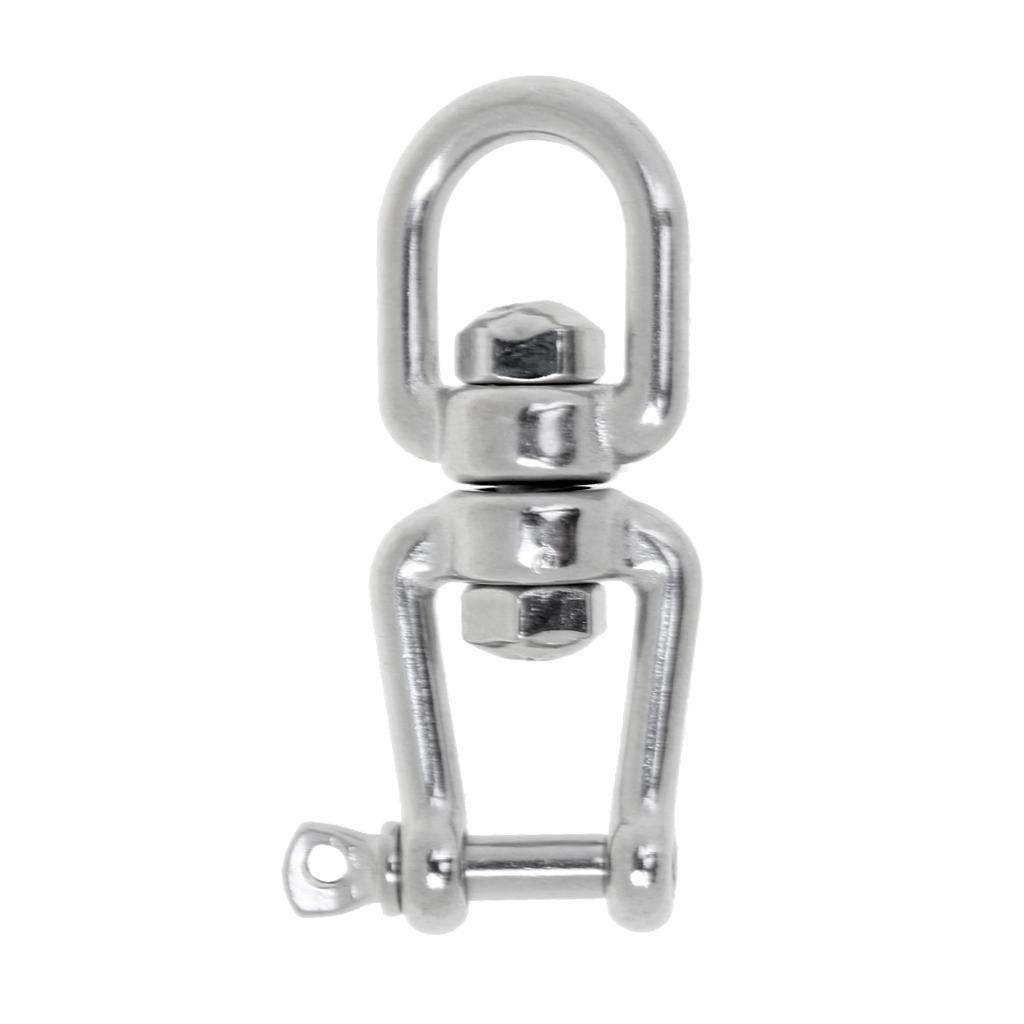 6mm 8mm 2Pcs Marine Stainless Steel Boat Swing Shackle Connecting Jaw