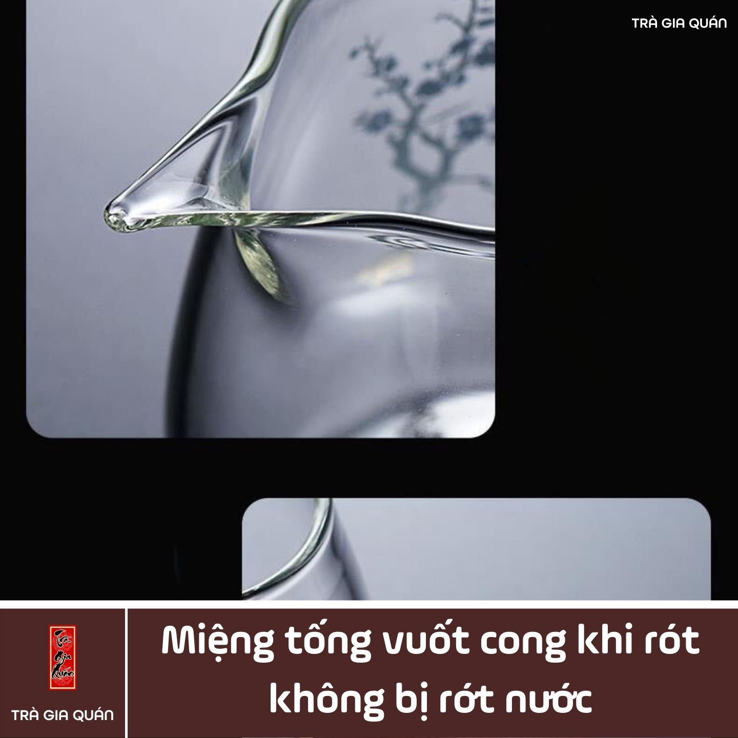 TT 16 Tống Trà Thủy Tinh Chịu Nhiệt Cao Cấp Dung Tích 350 ml