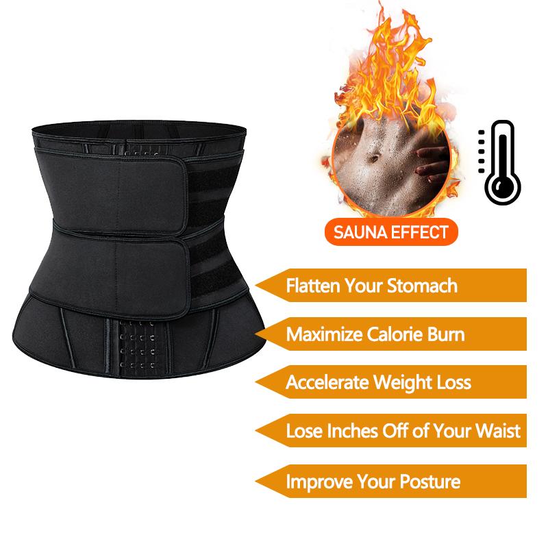 13 Thép Boned Eo Huấn Luyện Áo Cincher Xông Hơi Mồ Hôi Faja Thể Thao Gen Nịt Bụng Giảm Béo Shaper Bụng Tông Đơ Cắt Dây Đai Mô Hình
