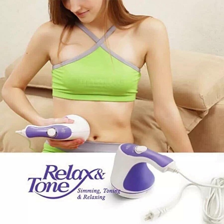 Máy matxa cầm tay, thư giãn đánh mỡ bụng hỗ trợ giảm mỡ toàn thân Relax and Spin Tone