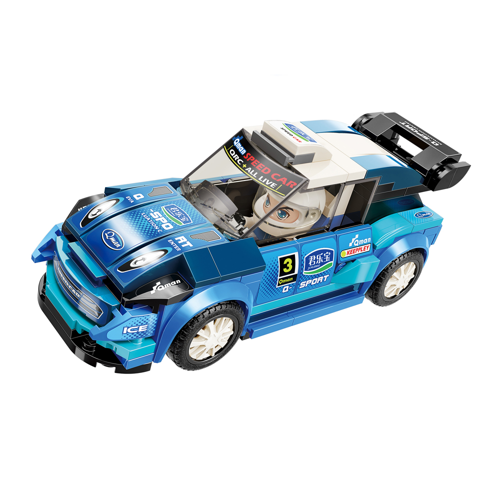 Đồ chơi lắp ráp Qman 4201-3 - Xe đua tốc độ Rhythm WRC-36