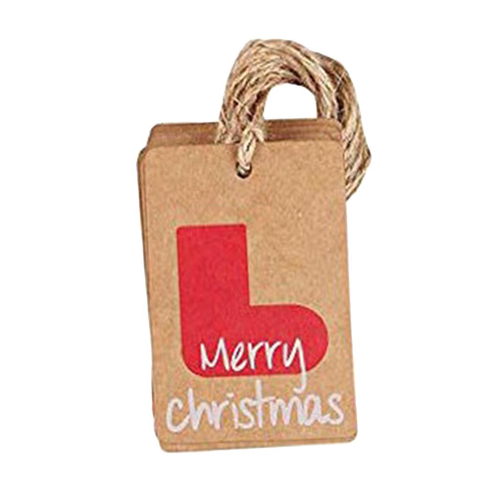 100 Pcs / Set Gift Tag Paper Tag Hanging Labels Hanging Tags Signs Pendant Paper Labels