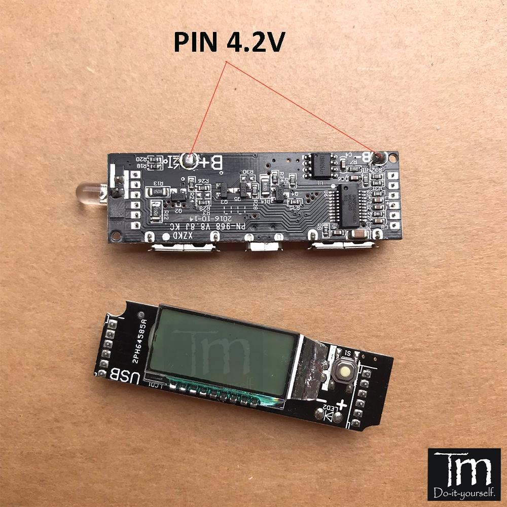 Mạch Sạc Dự Phòng 5V2A Hiển Thị LCD 2 Lớp