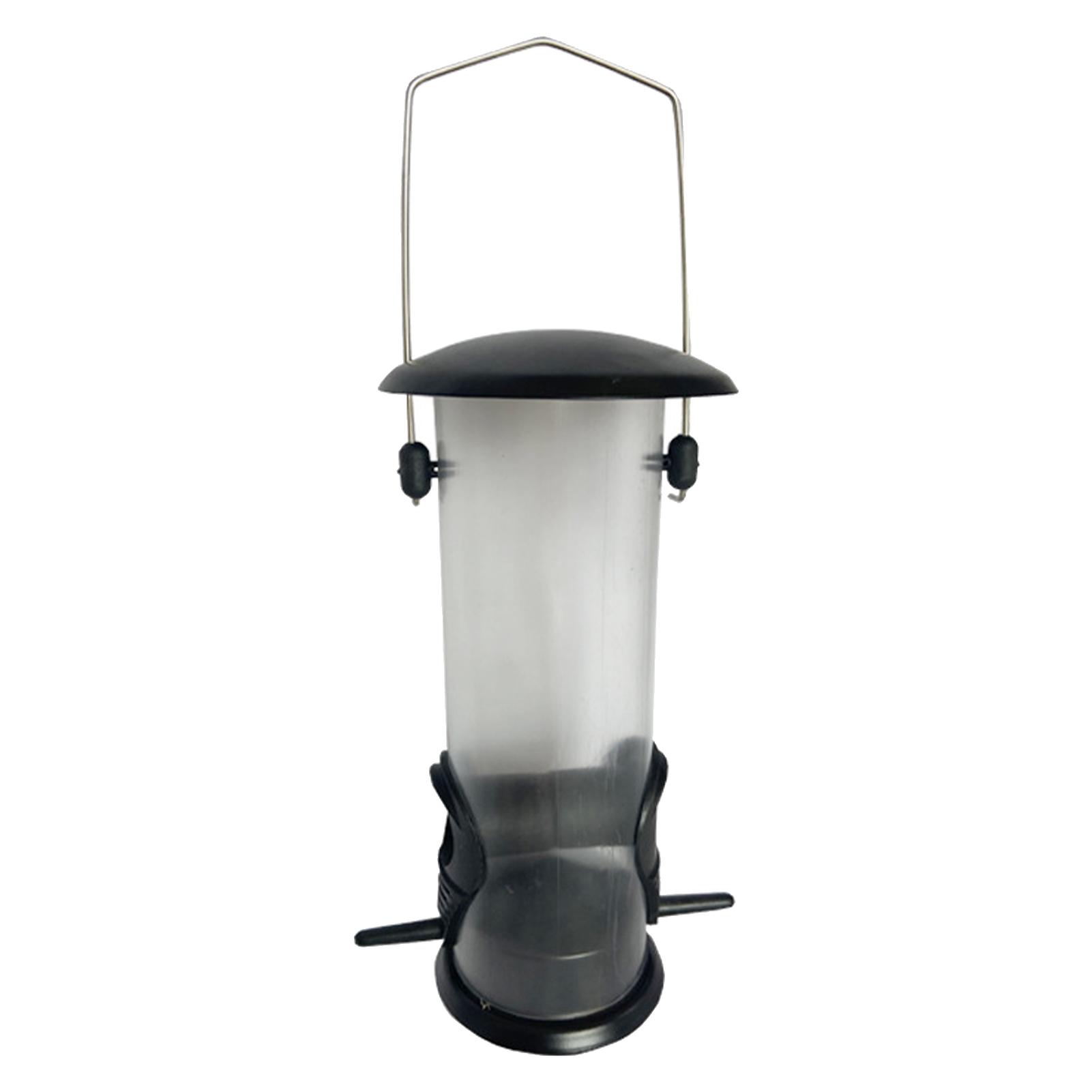 Dụng cụ cho chim ăn dạng ống ngoài trời 420ml với 2 cổng cho ăn