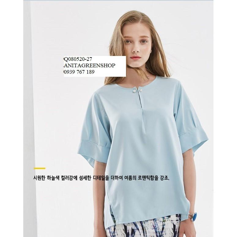 Q080520 ÁO KIỂU PHỐI PHỤ KIỆN