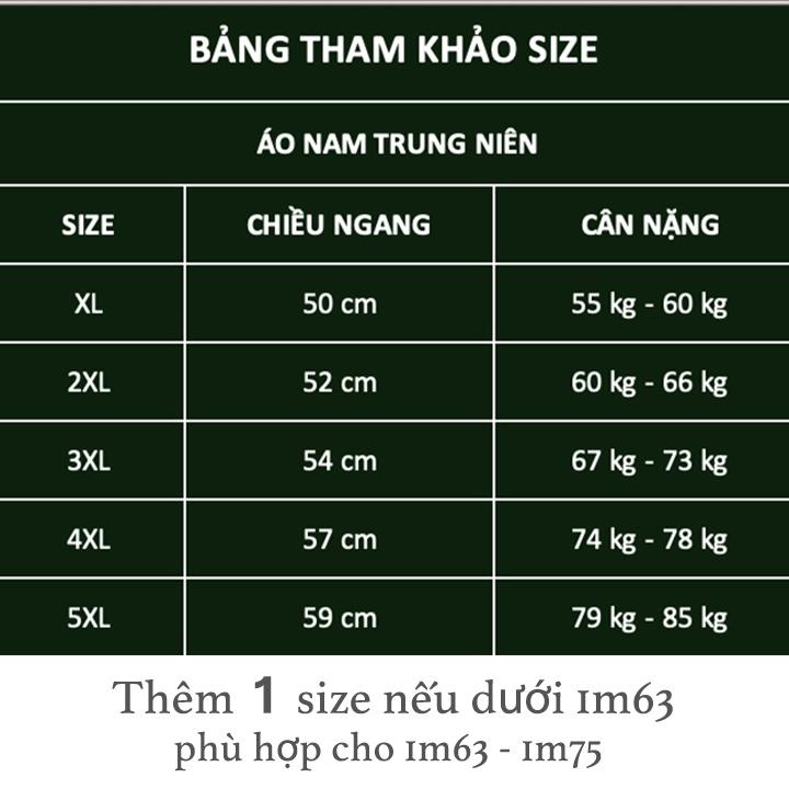 Áo sơ mi nam trung niên form rộng họa tiết ngắn tay vải cotton