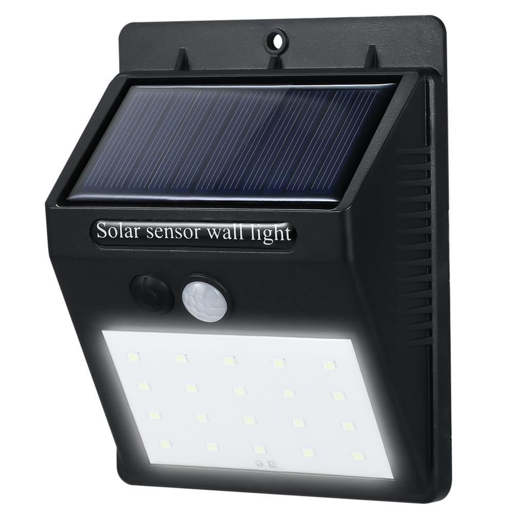 Đèn tường cảm biến chuyển động PIR sử dụng năng lượng mặt trời LED, chống nước IP65