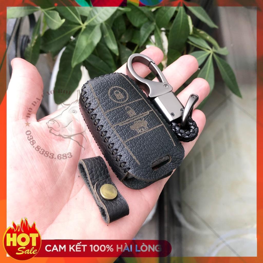 Bao Da Chìa khóa Dành Cho xe KIA SELTOS bản Luxury, Premium, Chì thông minh. Da bò Nhiều Màu