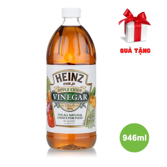 Giấm Táo HEINZ 946ml (Chai Nhựa Mới)