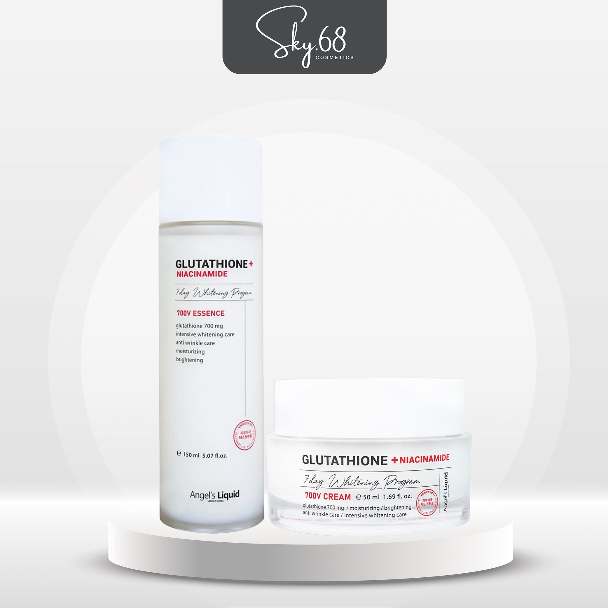 Combo truyền trắng, mờ nám, se khít chân lông Niacinamide Angel's Liquid