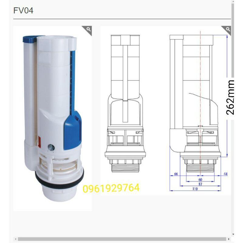 VAN XẢ BỒN CẦU KÉT NƯỚC RỜI 2 NHẤN FV04