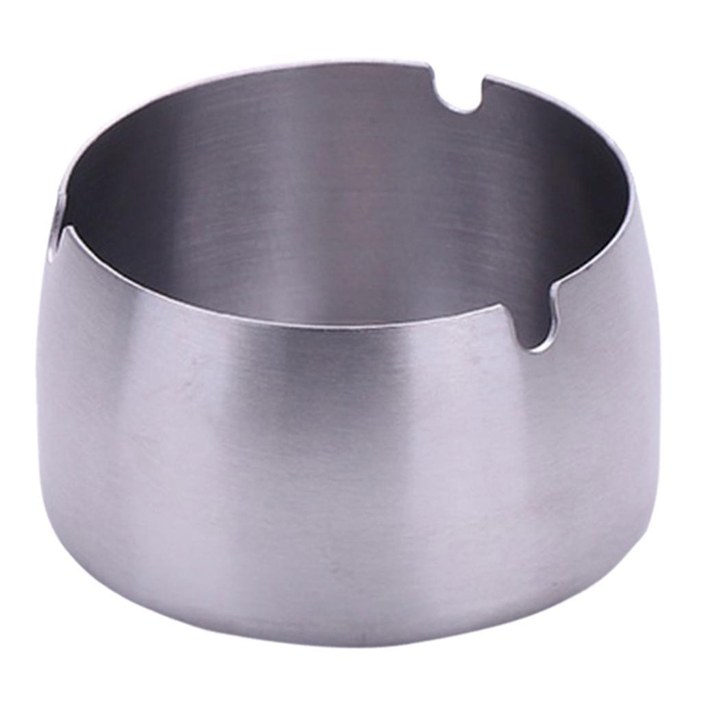 Windproof Ashtray Stainless Steel Cigar Ash Tray for Home Office