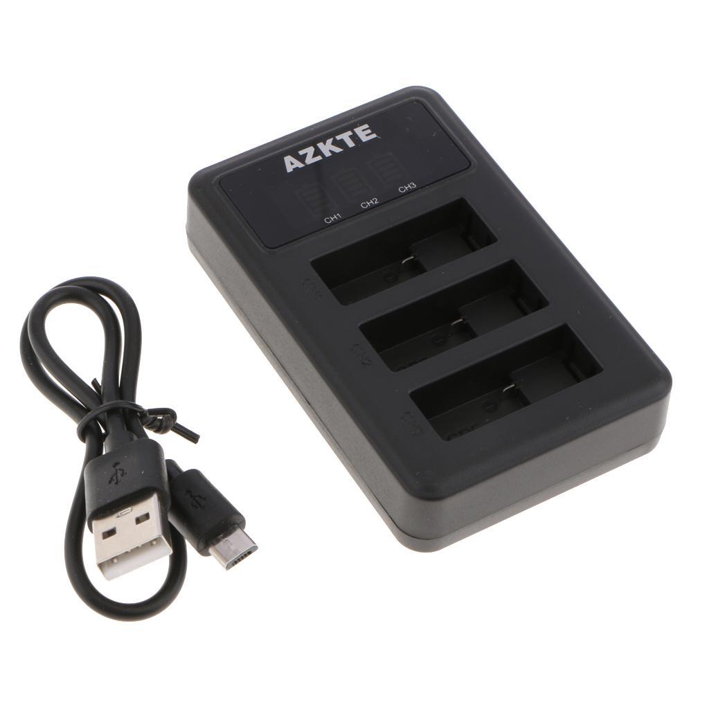 Triple USB Battery Charger Cradle for Hero5 Hero6 Black Cameras