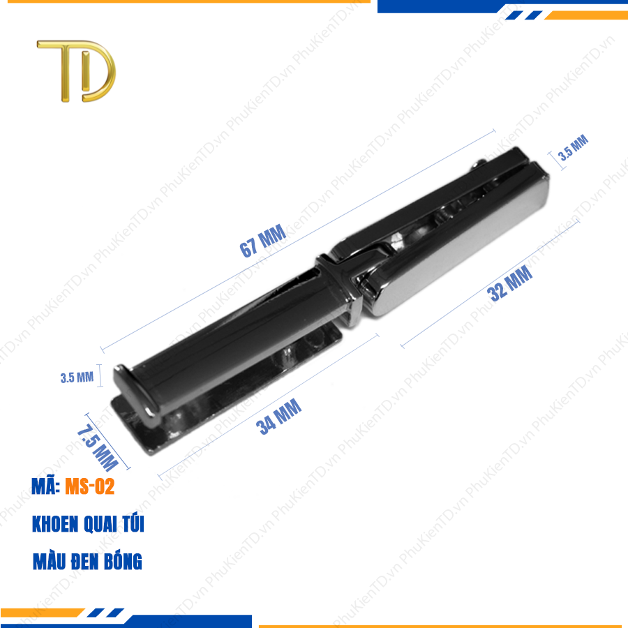 Khoen quai túi xách, Khoen d túi xách cao cấp công nghệ mạ điện độ bền 5-8 năm