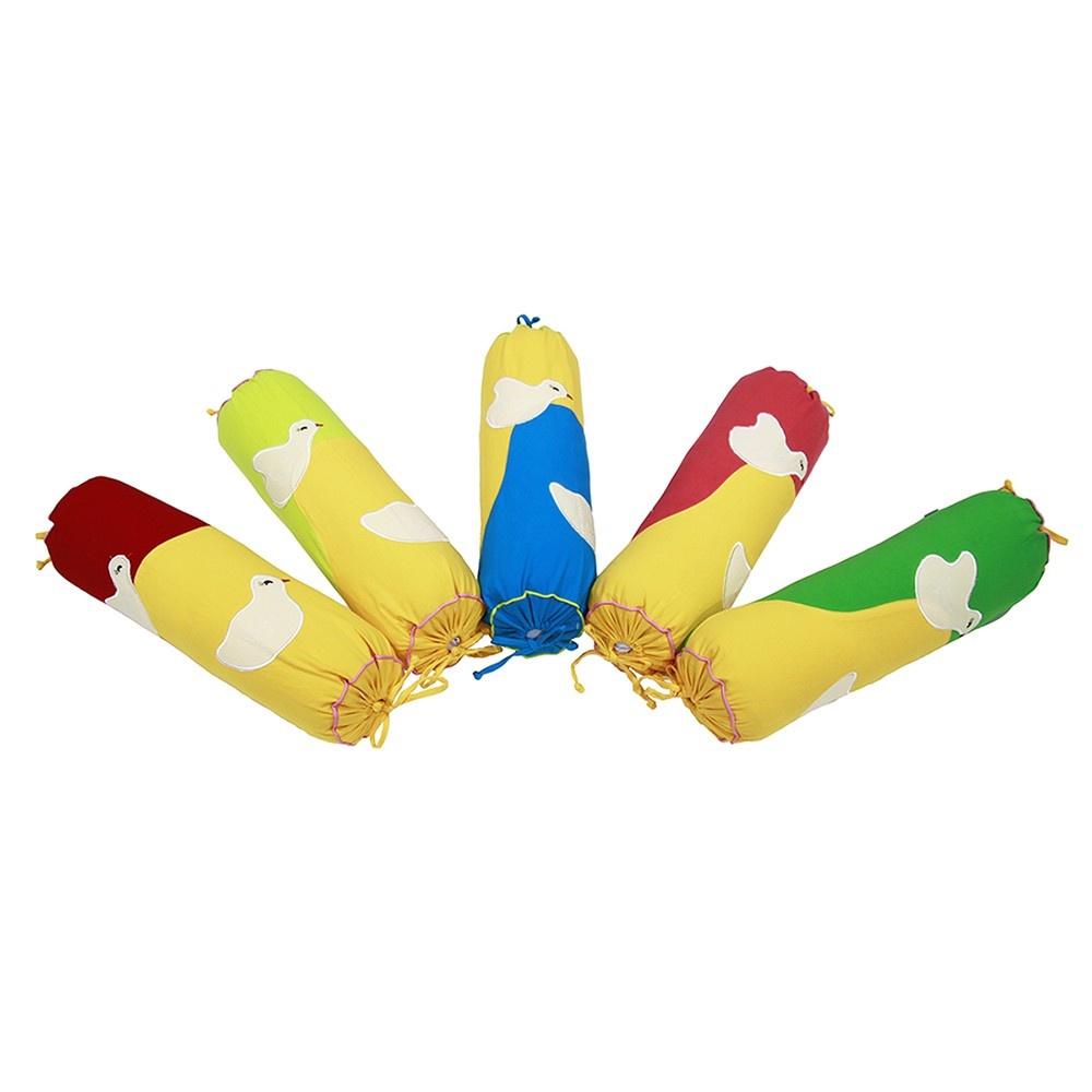 Gối ôm Hometex 22 x 55 cm đắp vịt cotton xốp màu cho bé (size vừa