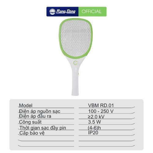 Vợt bắt muỗi Rạng Đông chính hãng Model VBM RD01/02/03/05