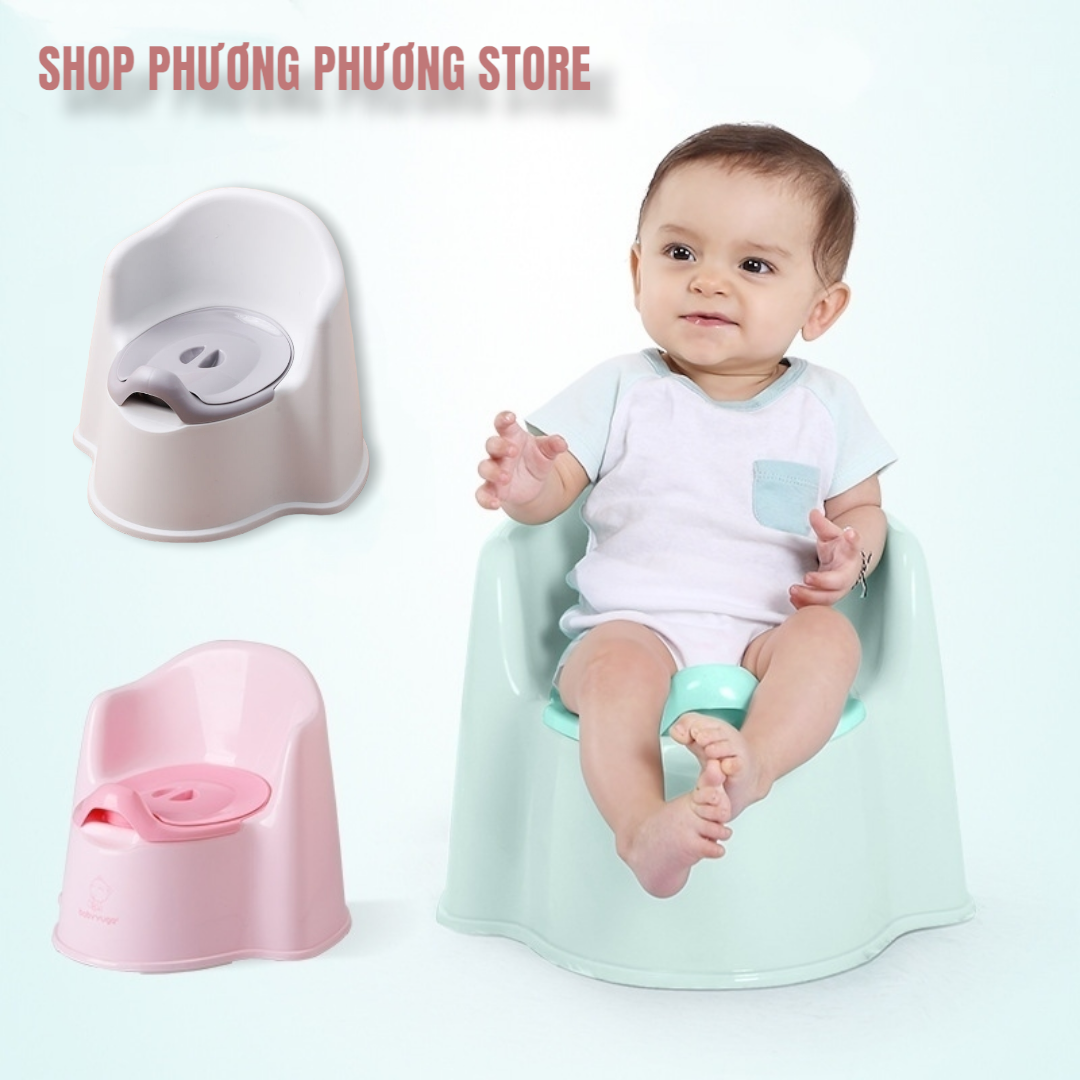 Ghế Bô Cho Bé Đi Vệ Sinh Có Tựa Lưng,Chân Đế Chống Trượt,Có Ngăn Chứa Dễ Tháo Lắp Cọ Rửa