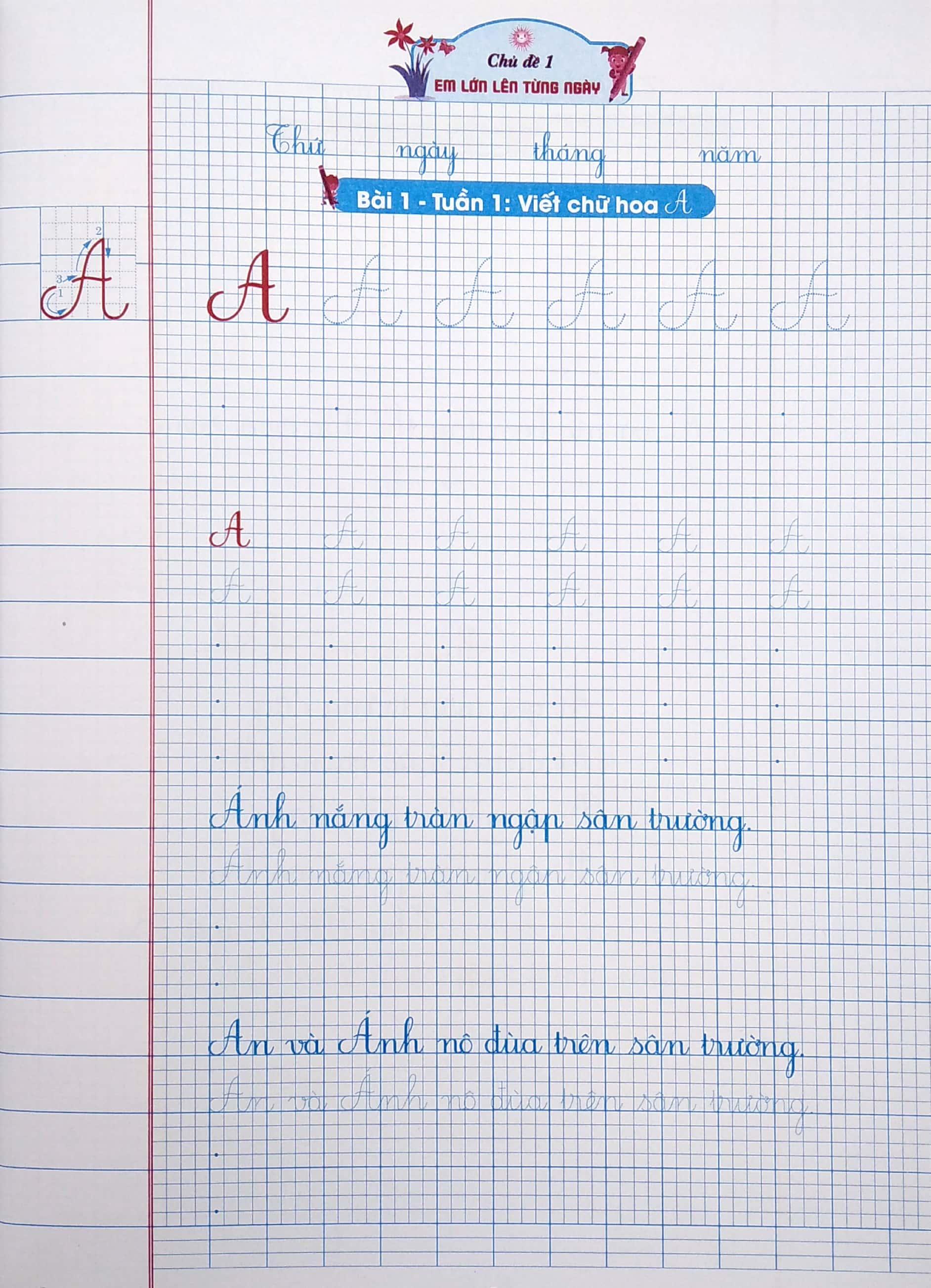 Vở Ô Li Có Chữ Viết Mẫu 2 - Quyển 1 (Theo Kết Nối Tri Thức Với Cuộc Sống)