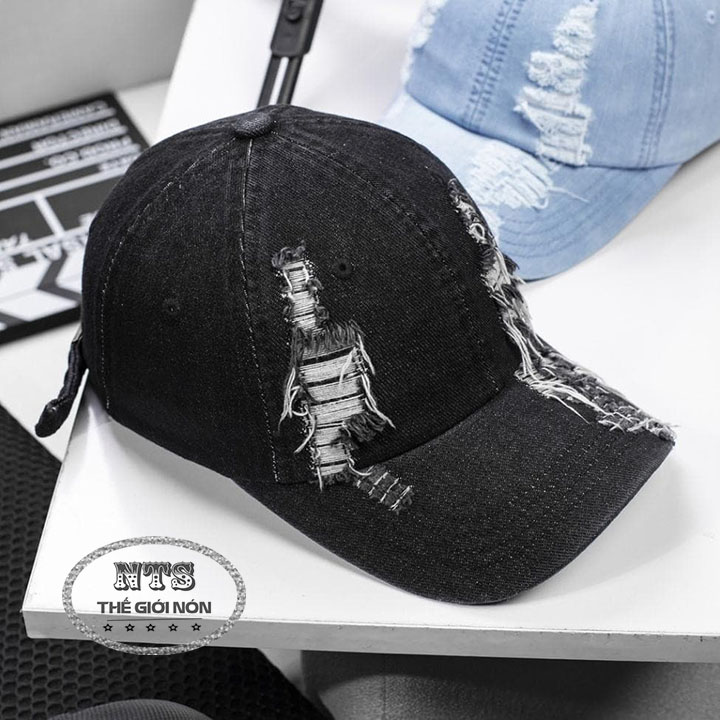 Mũ lưỡi trai jeans cao cấp thời trang nam nữ phong cách bụi bặm