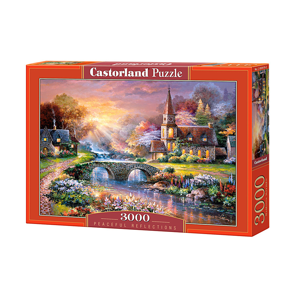 C300419 Đồ chơi ghép hình puzzle Peaceful reflections 3000 mảnh Castorland