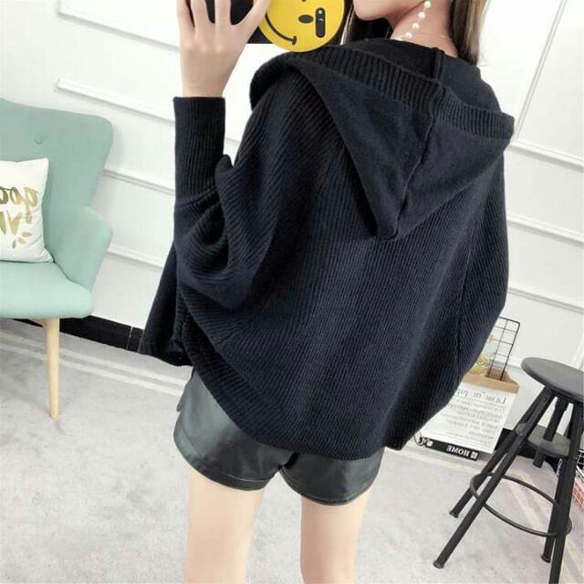 Áo khoác cardigan mũ cánh rơi hàng Quảng Châu cao cấp mặt lông nhẹ đanh mịn nhé