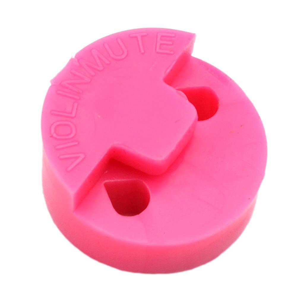 8x DIY Pink Sordine Mute Rubber String Instrument Accessory