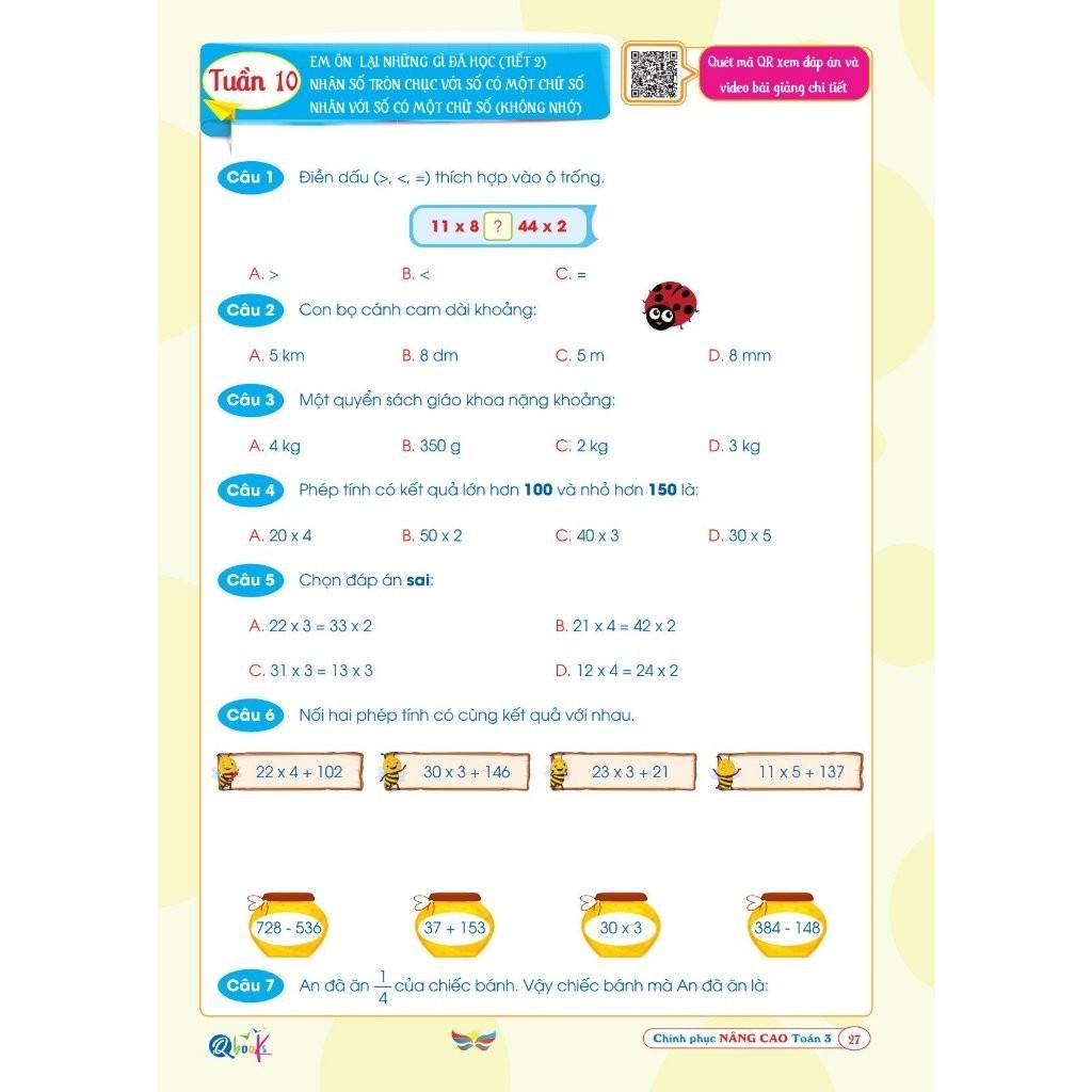 Chinh Phục Nâng Cao Toán Lớp 3 - Cánh Diều - Cả năm ( 1 Cuốn )  - Bản Quyền