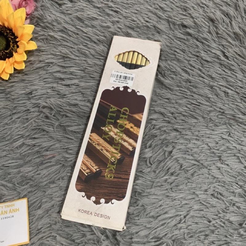 Đũa nhựa khảm vàng hàn quốc