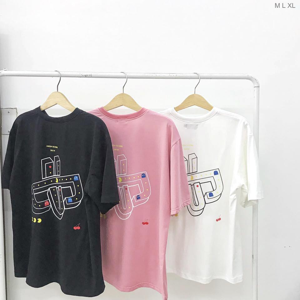 Áo Thun Tay Lỡ Form Rộng Unisex UPDOWN PACMAN
