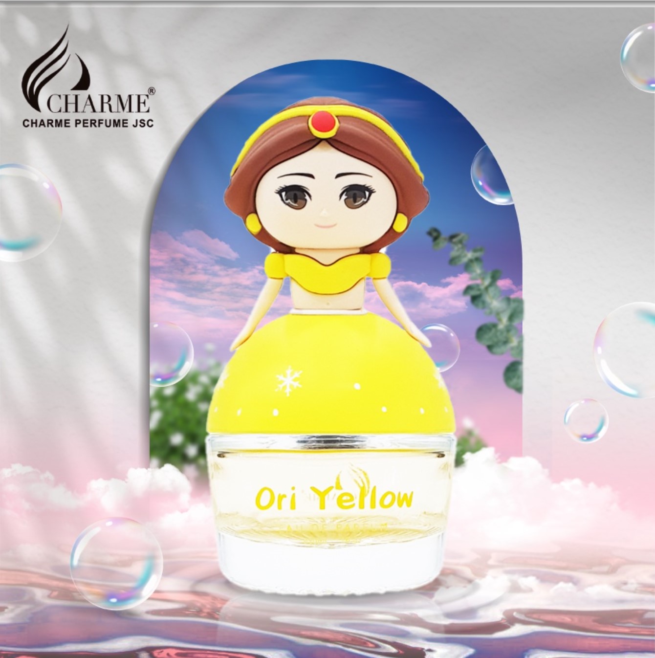 Dầu thơm cho bé Charme Ori Yellow 30ml nhẹ nhàng ngọt ngào an toàn tạo điểm nhấn cho bé trong buổi tiệc